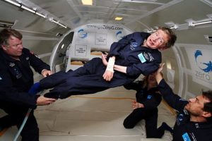 Stephen Hawking Takes Zero-G Rides