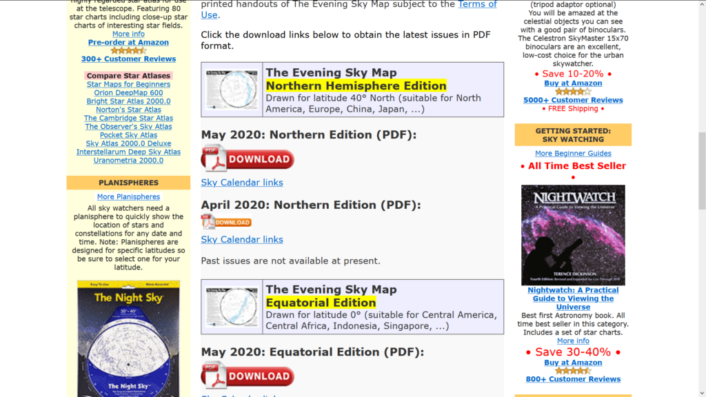 Skymaps Download Page