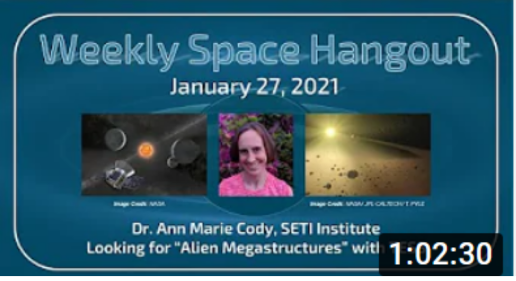 Weekly Space Hangout January 27, 2021