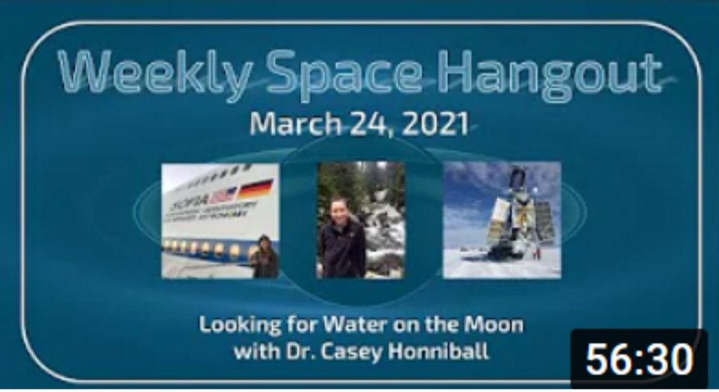 Weekly Space Hangout March 27, 2021